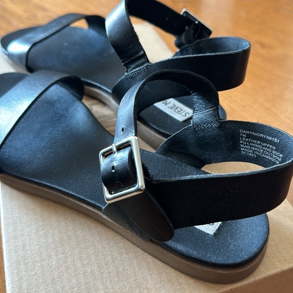 Steve Madden Black sandals sz 7 - Picture 5 of 6